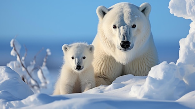 Polar Bear Family Churchill