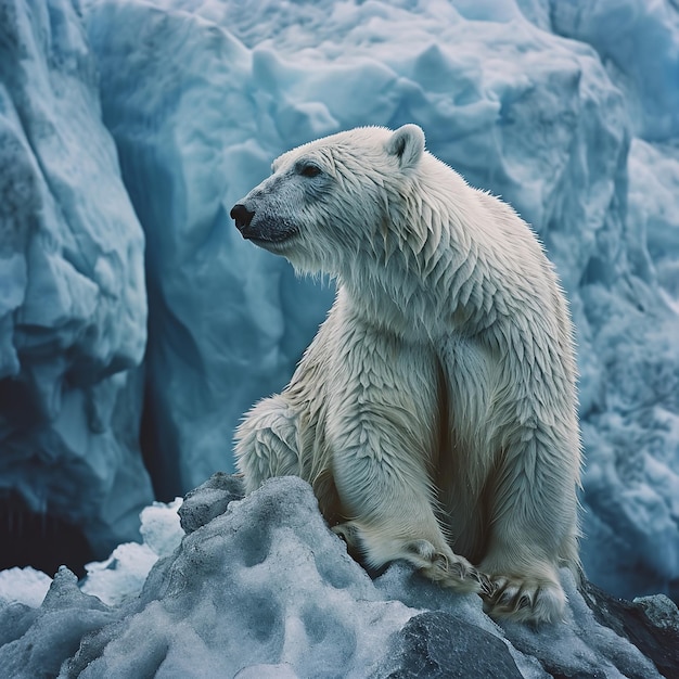 Polar Bear Svalbard Norway Ai generative