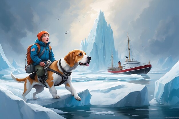 Foto esploratore polare beagle
