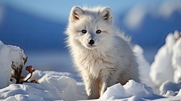 Polar Fox in Svalbard