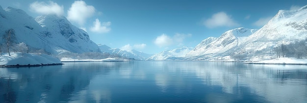 Polar Lights Norway Ersfjord Background Banner HD