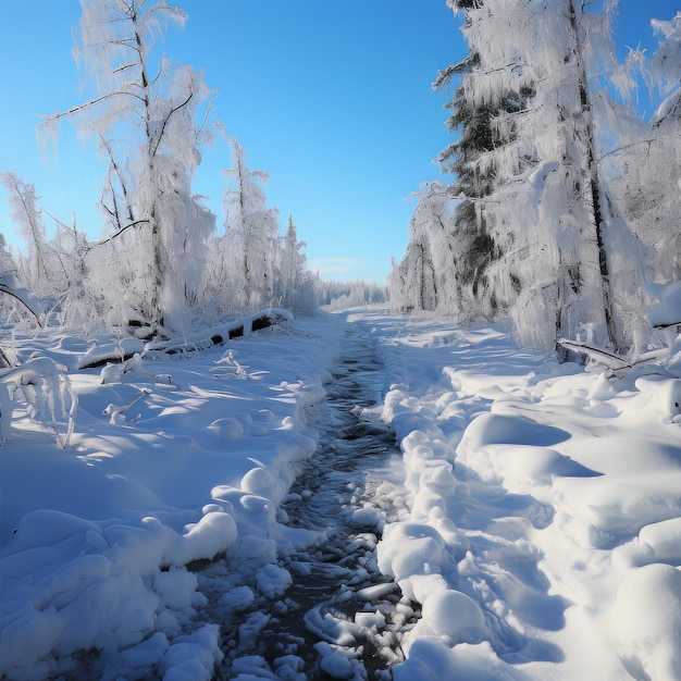 Polar Portretten Winter Landschap Foto