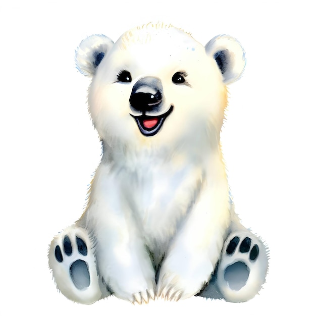 Polarbear isolated on a white background