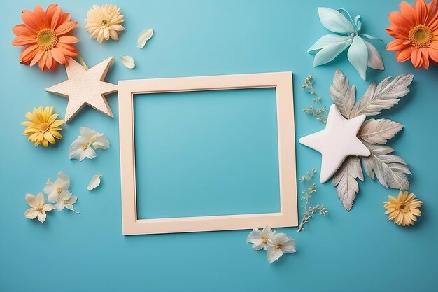 Photo polaroid frame background with copy space