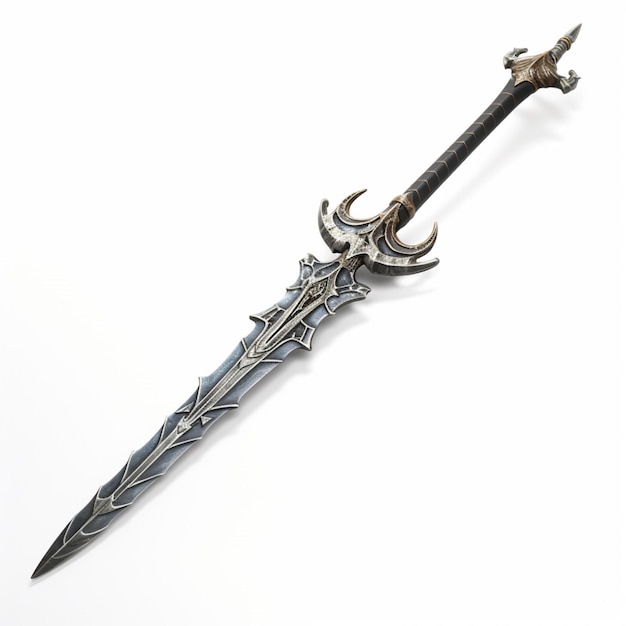 Polearm with white background high quality ultra hd