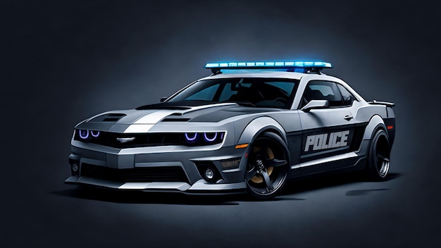 Photo a police car camaro ss