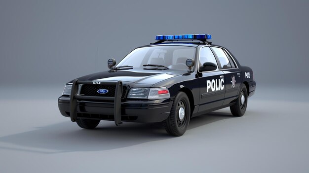 Photo a police car is a vehicle used by law enforcement officers for patrolling responding to calls and transporting prisoners