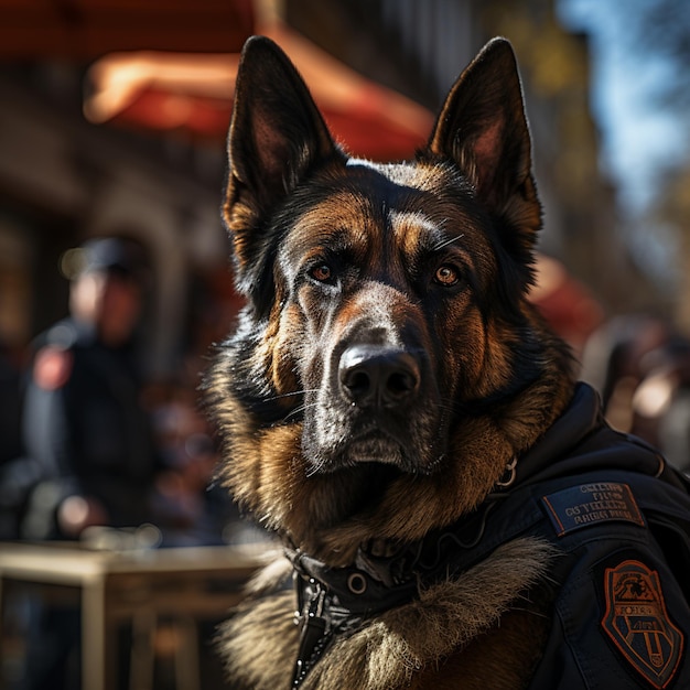 Police dog trained for special operations