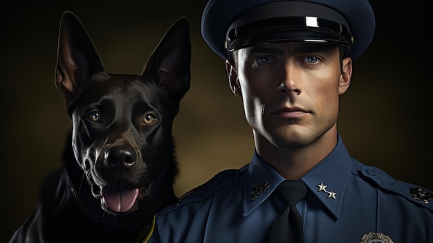 Полицейская собака, обученная для специальных операций