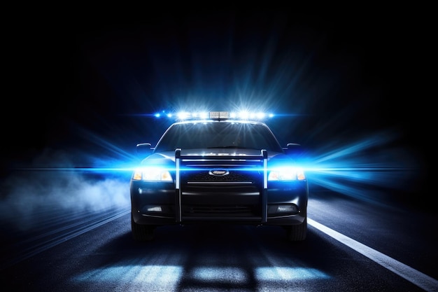 Police Light Bar Background Law Enforcement and Crime Prevention Security Signaling with Nailing