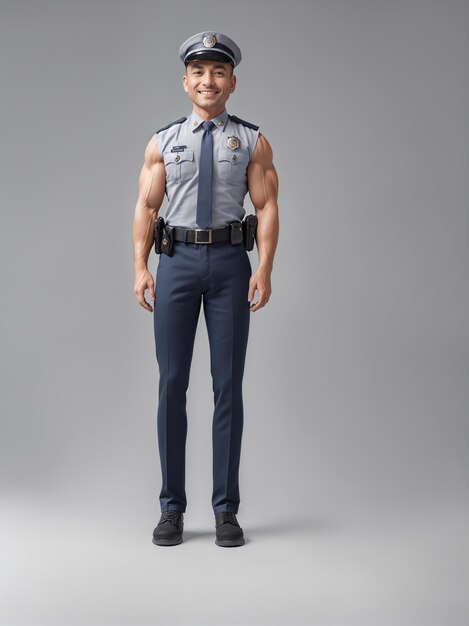 a police man in uniform