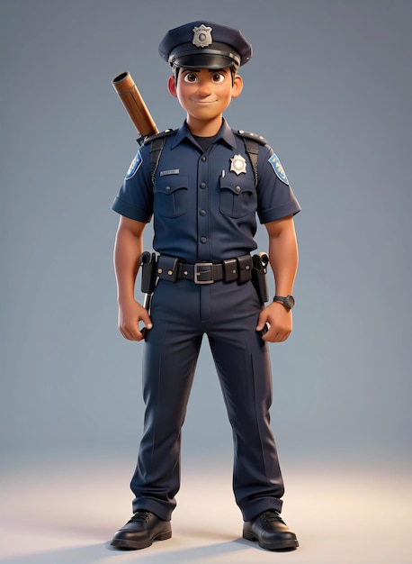 Photo a police officer in uniform