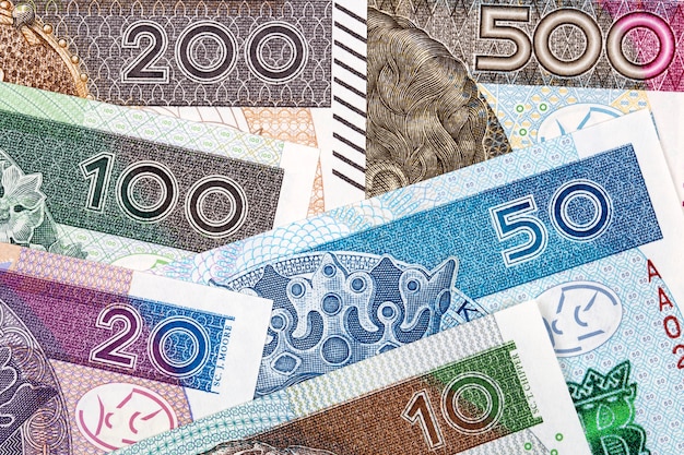 Polish money, a business surface