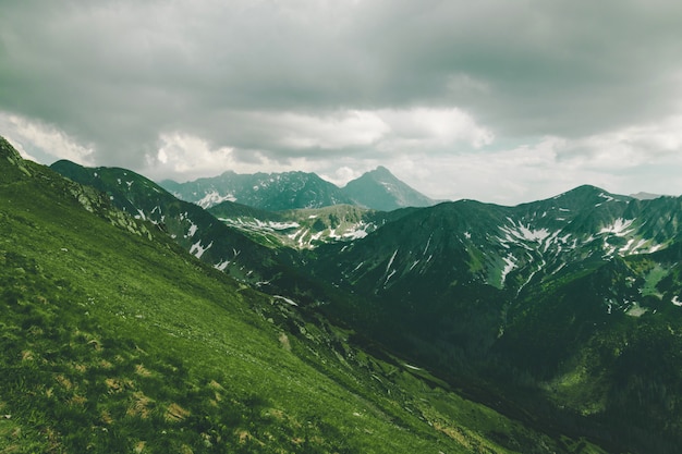 Фото Польские татры, зеленые холмы, горы летом