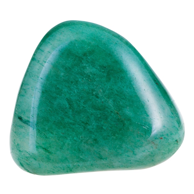 Photo polished green aventurine mineral gem stone