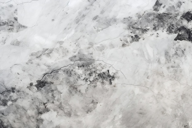 Polished Natural Stone Tile in Bright White and Gray Grunge Generative Ai