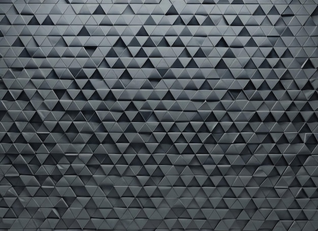 Polished Semigloss Wall background with tiles Triangular tile Wallpaper with 3D Black blocks AI Generated