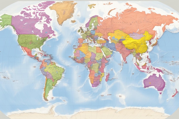 Political map of the world