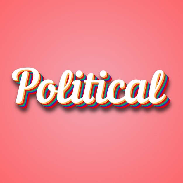 Photo political text effect photo image cool