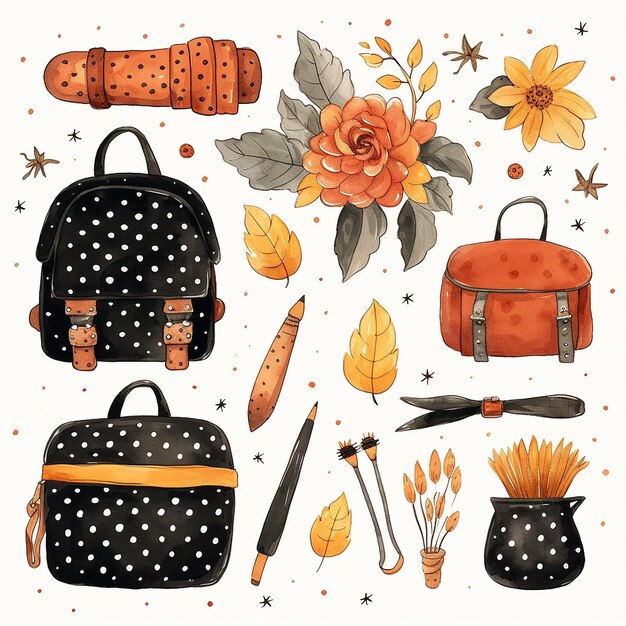 polka_dot_back_to_school_clipart_set_ifrit_cottagecore