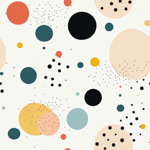 Polka dots seamless pattern