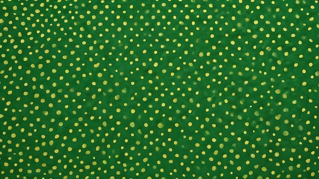 Polka dotted green textile background