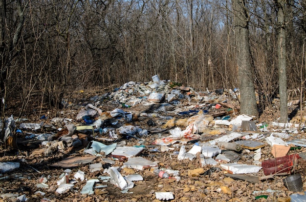 Pollution, garbage, nature