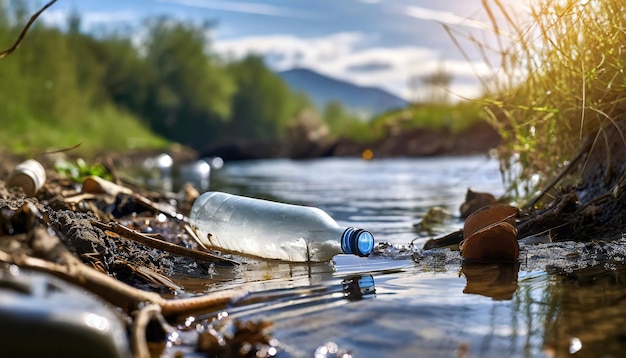 川の水とゴミの汚染について