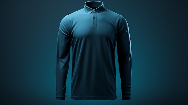 Polo neck t shirt mockup beautifully made with generative ai