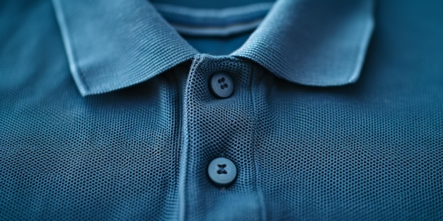 Photo polo shirt closeup generative ai