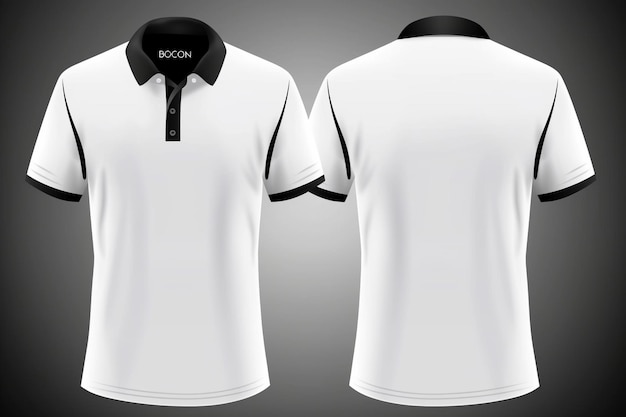 polo shirt collection front and back
