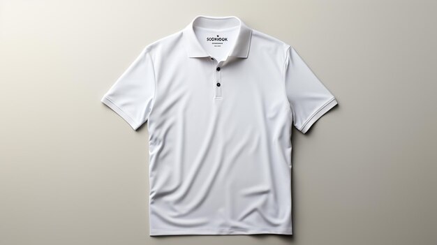 polo shirt white blank mockup