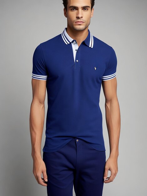 Polo Shirt with man photo