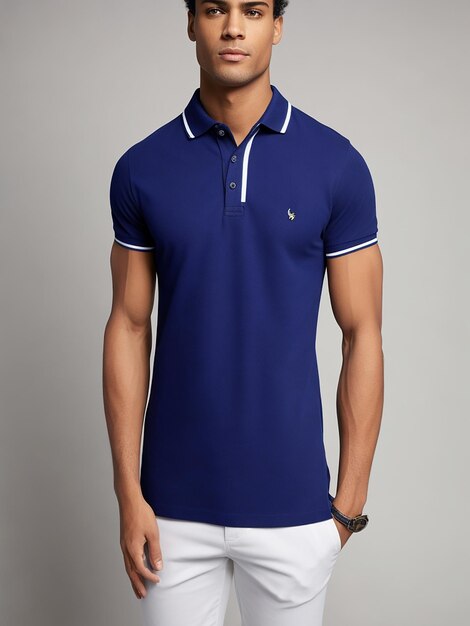 Polo Shirt with man photo