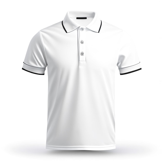 Polo t-shirt mockup voorzijde