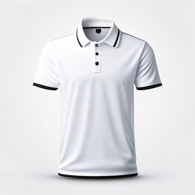 Polo tshirt mockup front view