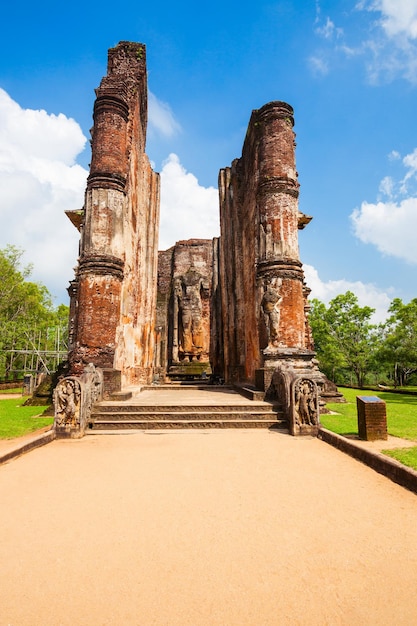 Polonnaruwa Lankathilaka Image House is a monolithic Buddha image house built by king Parakramabahu in Polonnaruwa, Sri Lanka