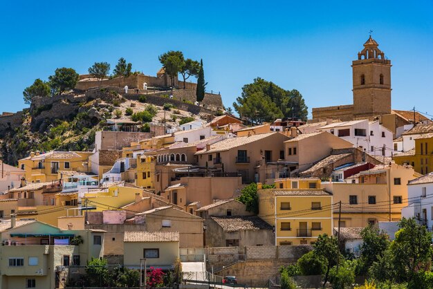 写真 丘の上にあるポロップ村 アリカンテspain