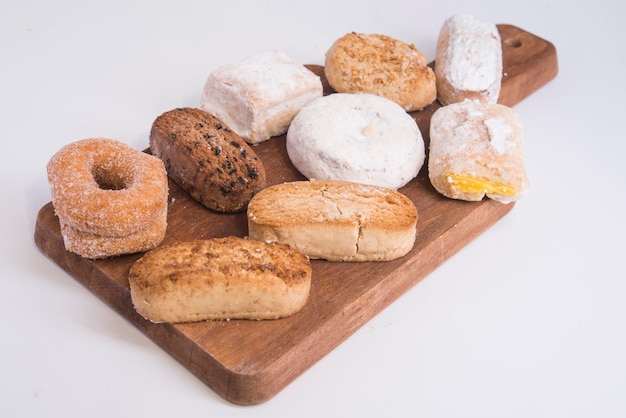 Photo polvorones and mantecados traditional cakes in spain