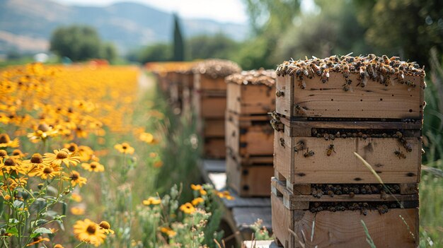 Polyculture Community Beehives leren achtergrond