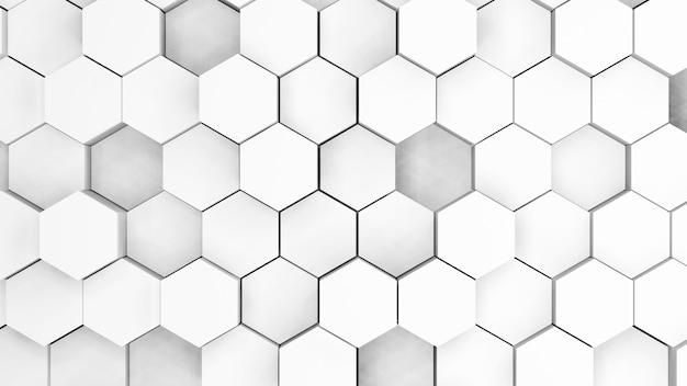 Polygon gray and white abstract background