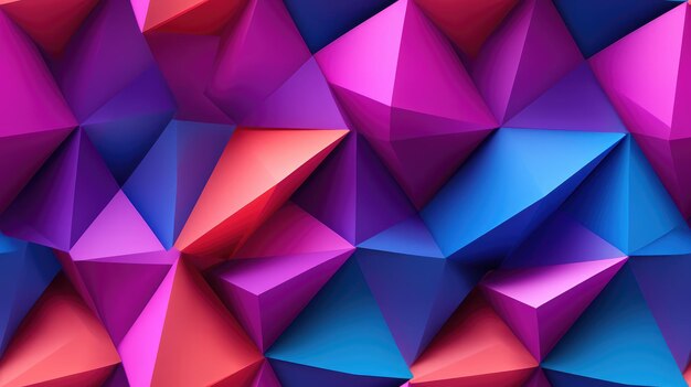 Polygon seamless colorful modern low poly abstract background