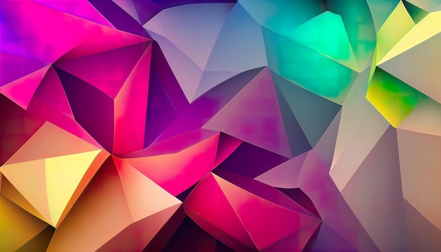 Polygon wallpaper background with lots of curves light Generate AI