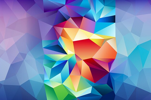 Photo polygonal pattern design polygonal motif polygonal background triangulation