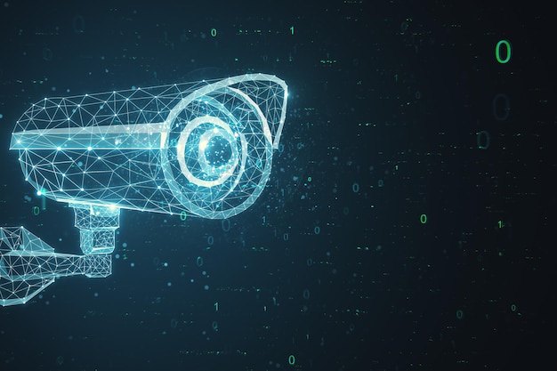 polygonal security cctv camera