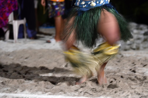 Polynesisch danseres hula bewegingseffect