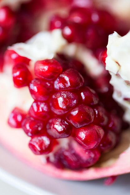 Pomegranate close-up.