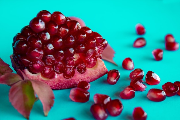 Pomegranate Closeup of fresh raw pomegranate fruit