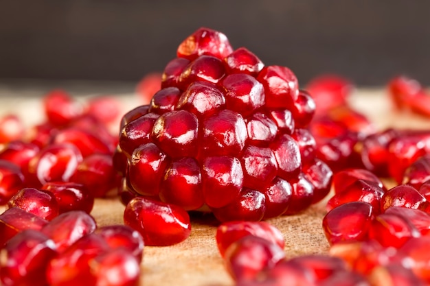 pomegranate divided into parts