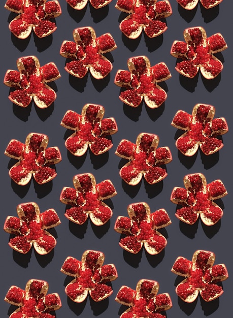 Pomegranate fruit pattern